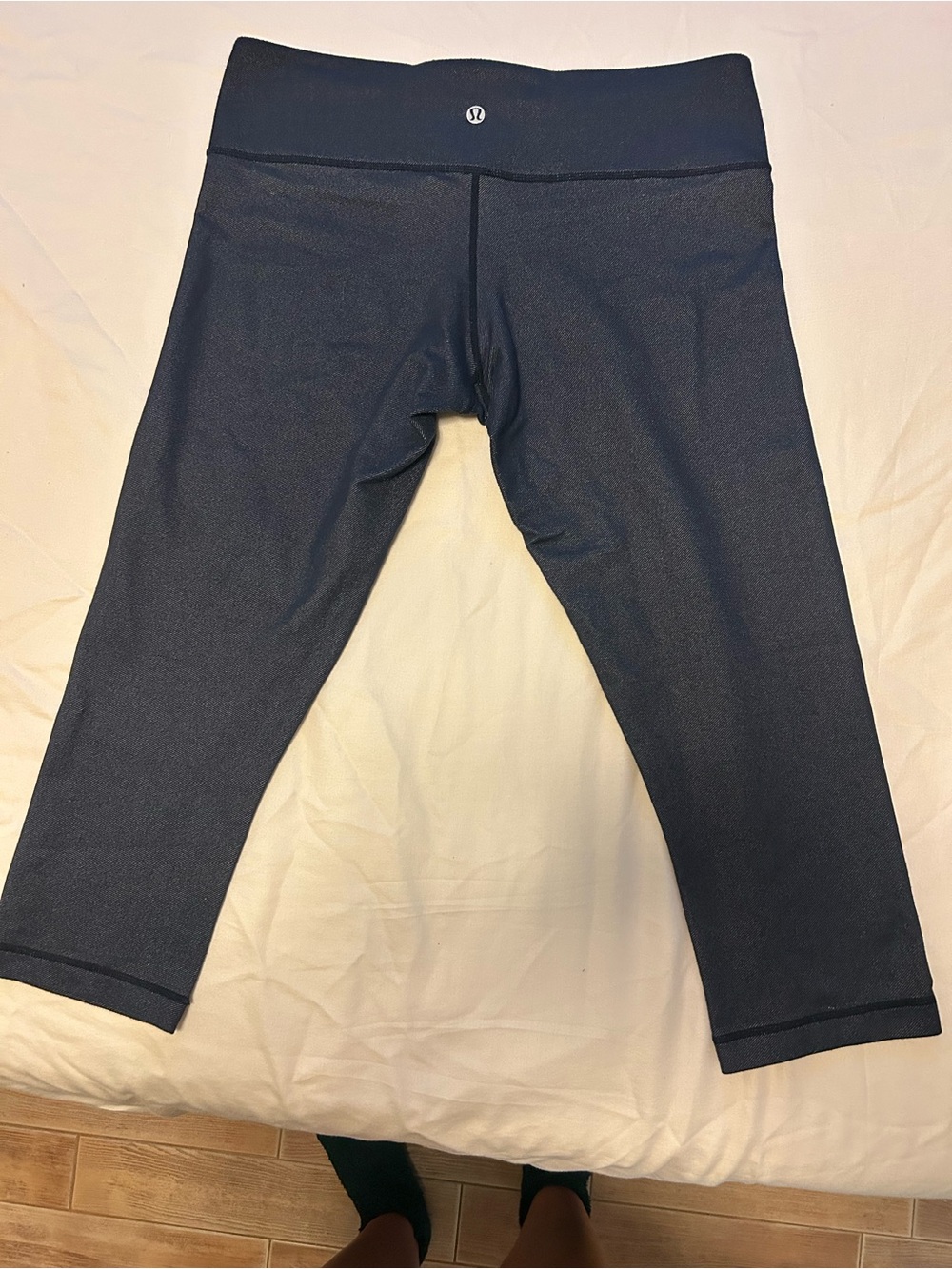 Lululemon Vintage Wunder high rise denim crop leggings